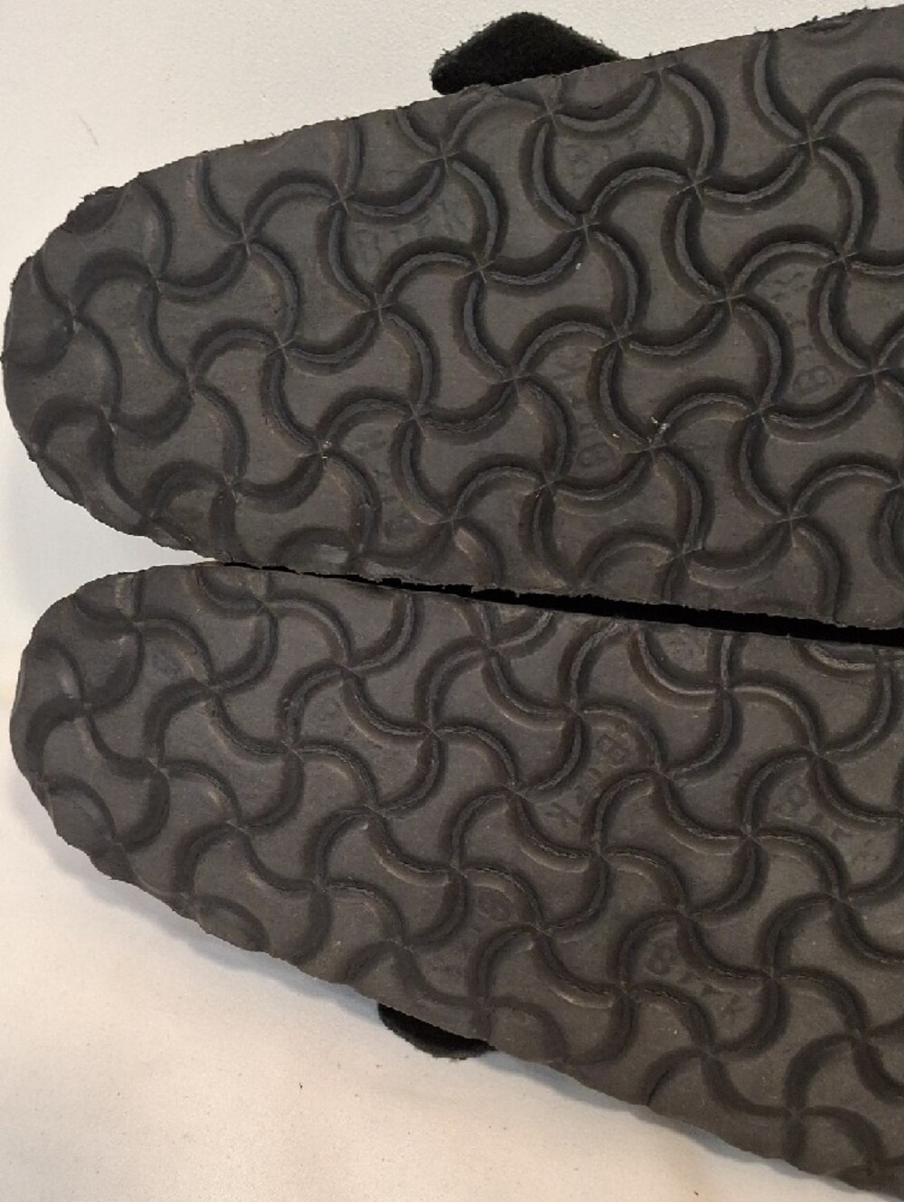 Birkenstock Women's Black Suede Clog Buckle Slip On Sandals. Lightly Worn. - Picture 9 of 10